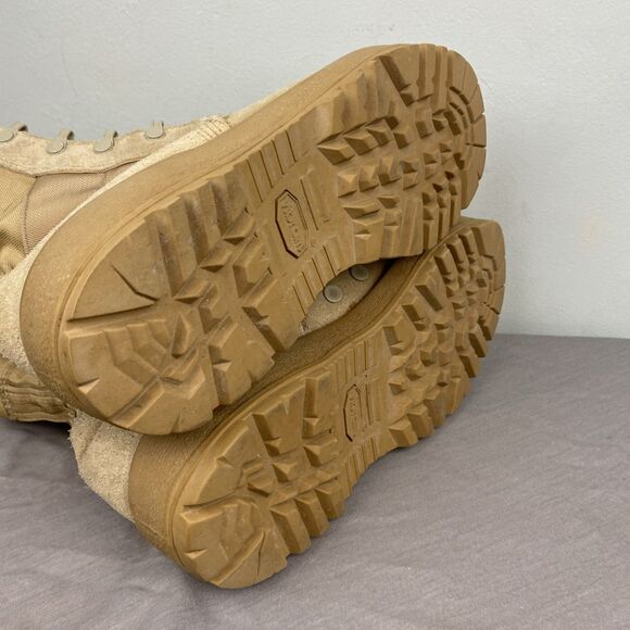 McRae military boots men's 8.5w brown combat Vibram sole NO LACES - Picture 7 of 7